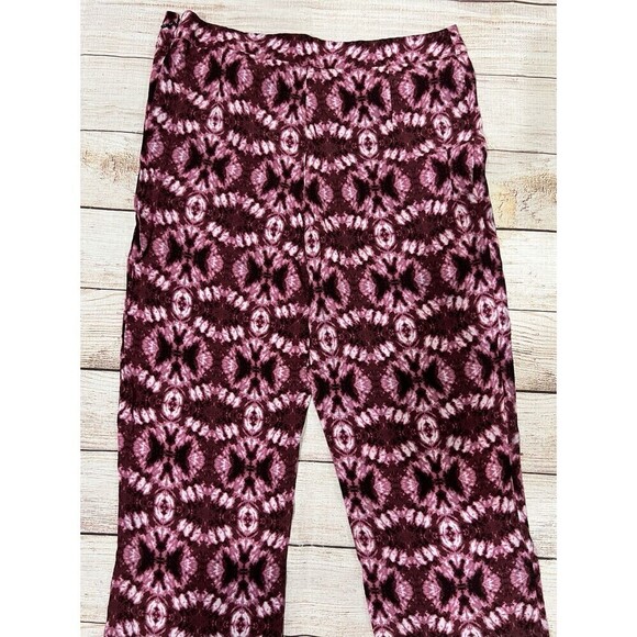 H&M Viscose Bootcut Printed Tie-Dye Pattern, Pants Size 6 Lightweight - Picture 4 of 7
